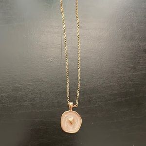 14k heart pendent with gold chain